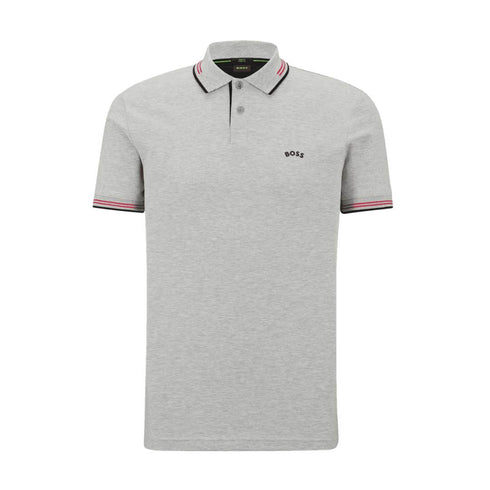 POLO GRIS PAUL CURVED BOSS